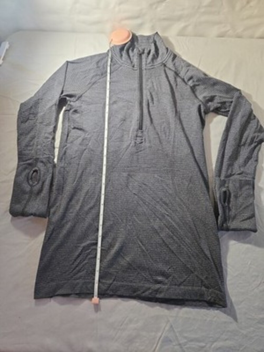 Lululemon Pullover Gray 1/4 Zip Long Sleeve Shirt S Medium